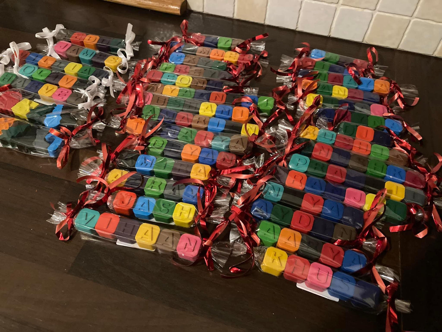 Personalised Name Crayons | Custom Kids Party Bag Fillers UK