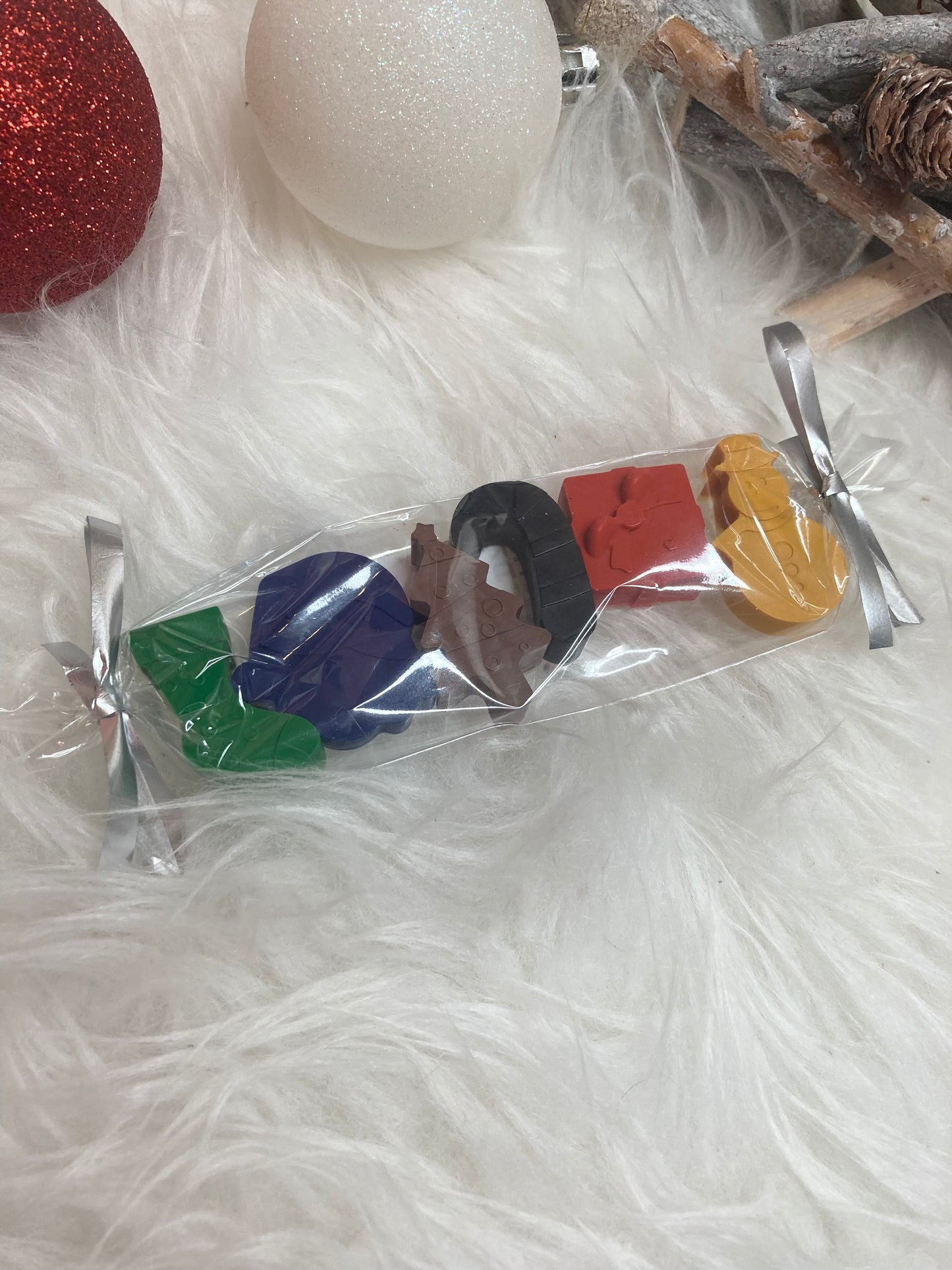 Christmas shaped crayons