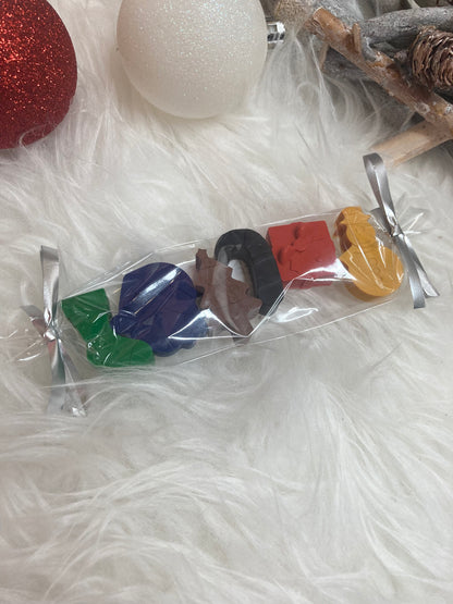 Christmas shaped crayons