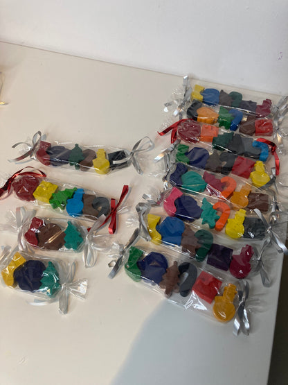 Christmas shaped crayons