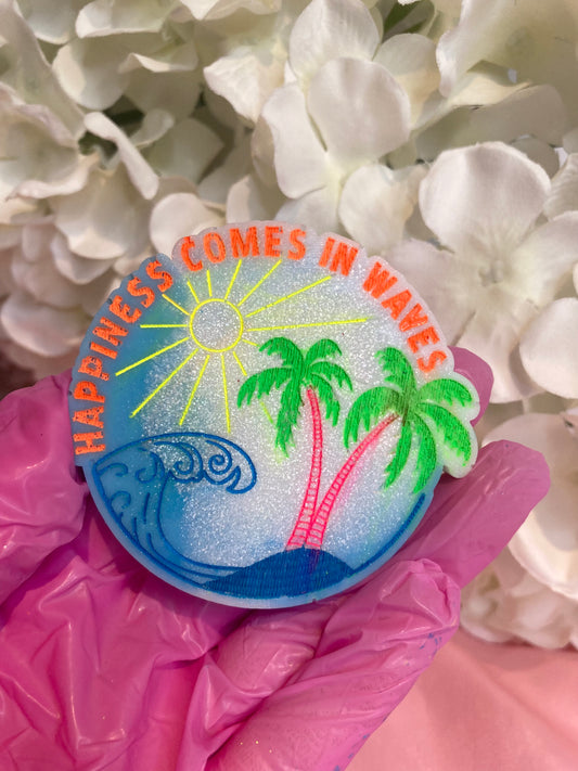 Happiness comes in waves wax melt
